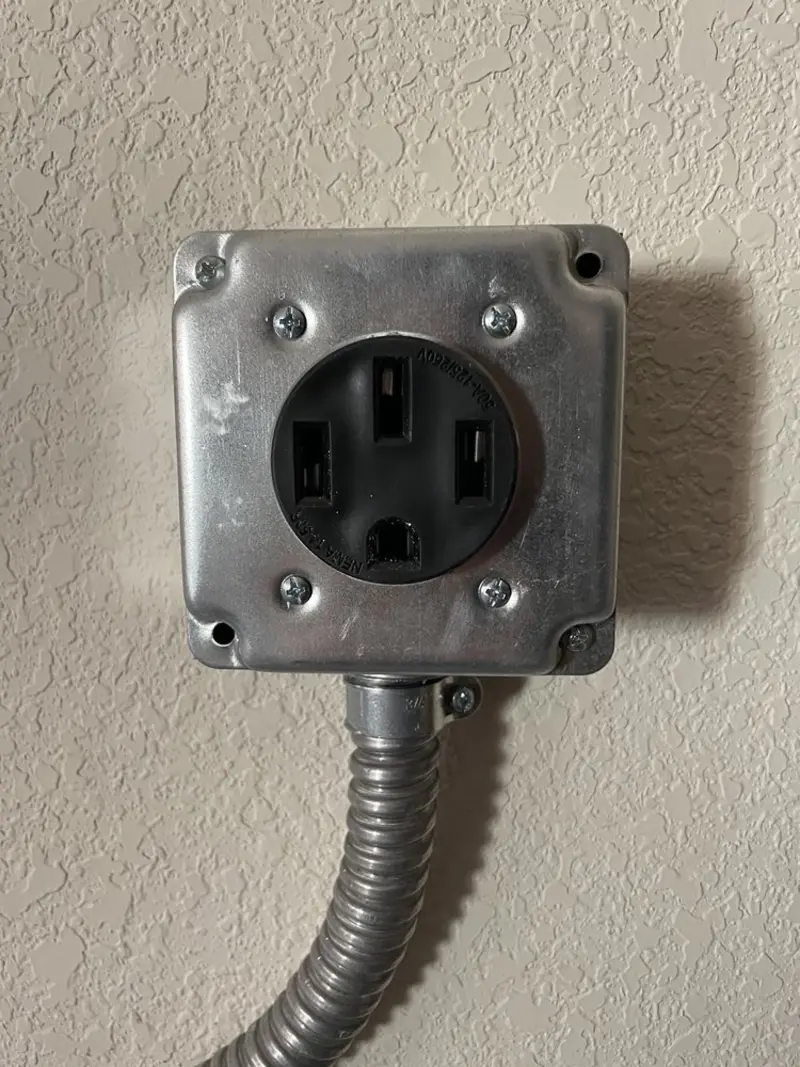 NEMA 14-50 outlet installed for Smart Home Electrical in Butler